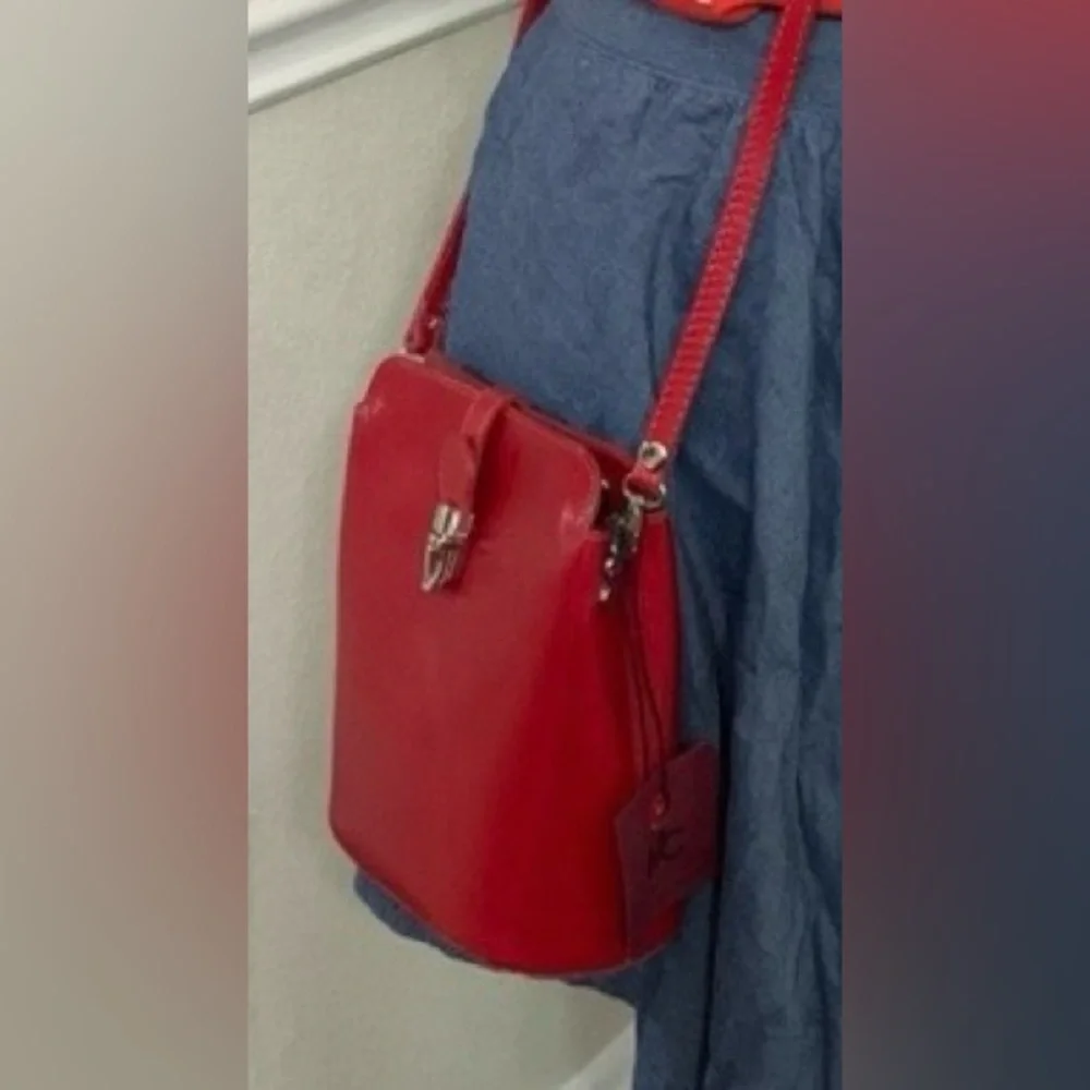 Italian leather crossbody bag - Picture 1 of 1